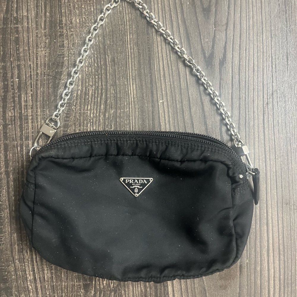 Prada Black Nylon Pouch